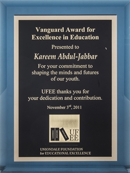 2011 Vanguard Award For Excellence In Education Presented To Kareem Abdul-Jabbar (Abdul-Jabbar LOA)